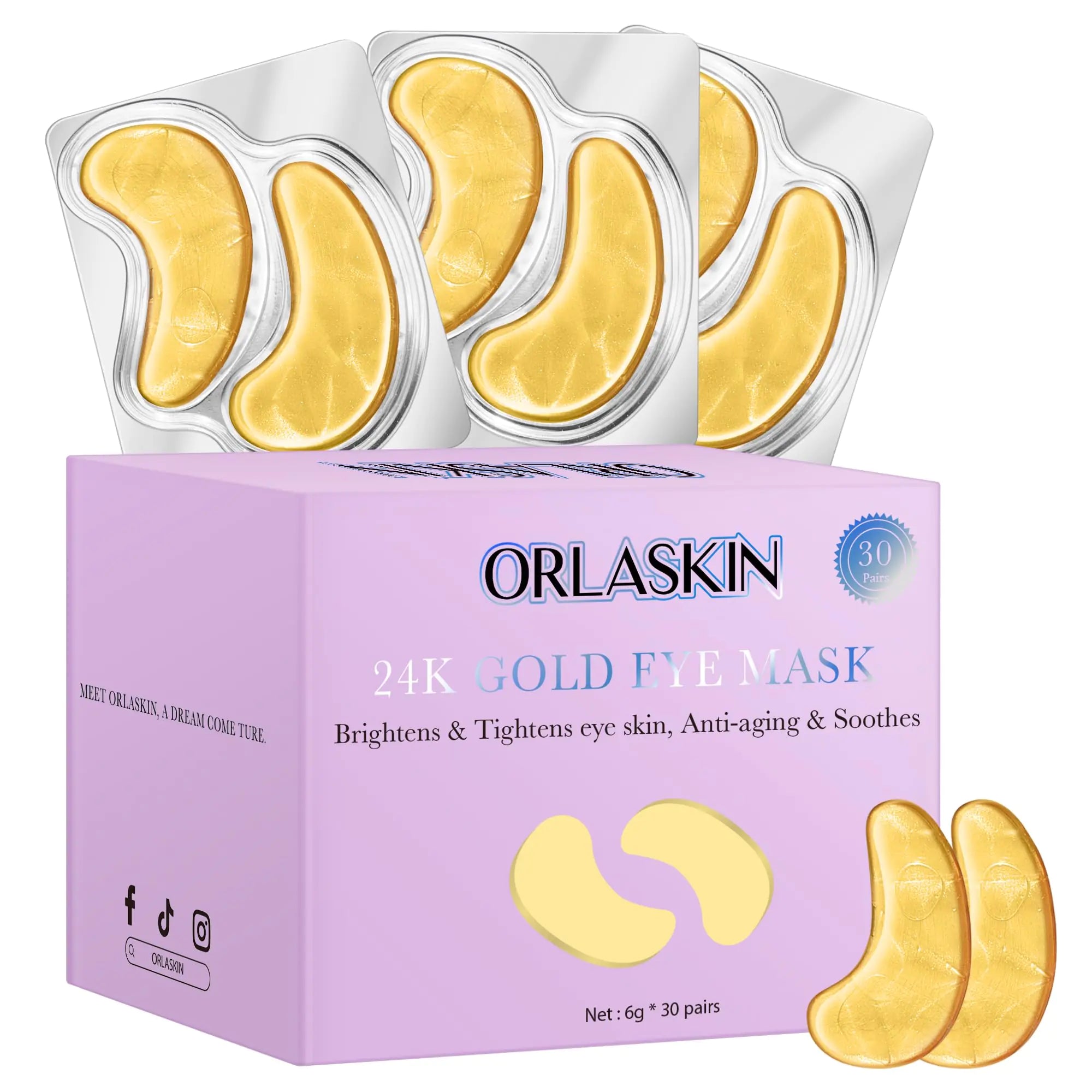 ORLASKIN Under Eye Mask – Dark Circles & Puffiness Care