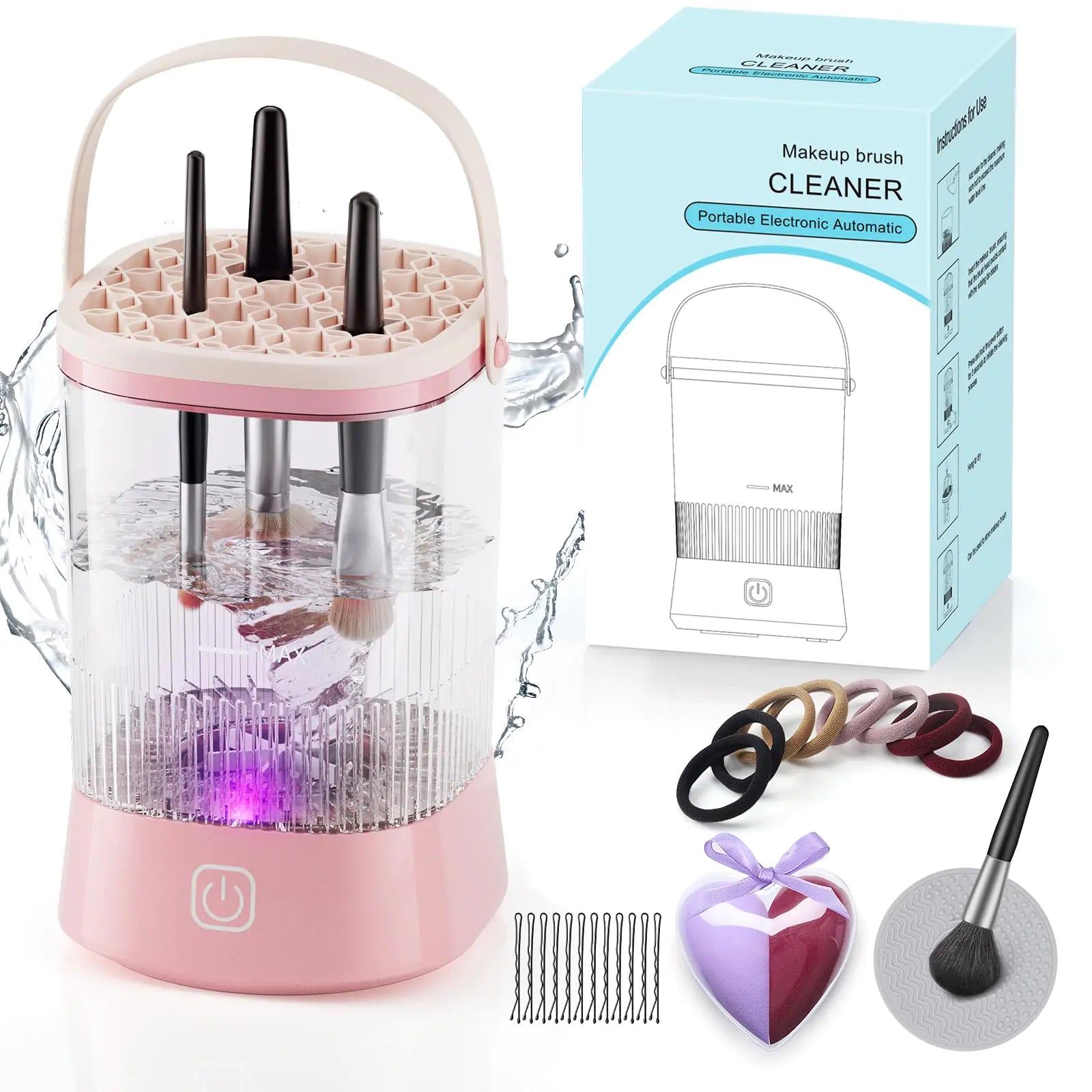 Automatic Waterproof Makeup Brush Cleaner