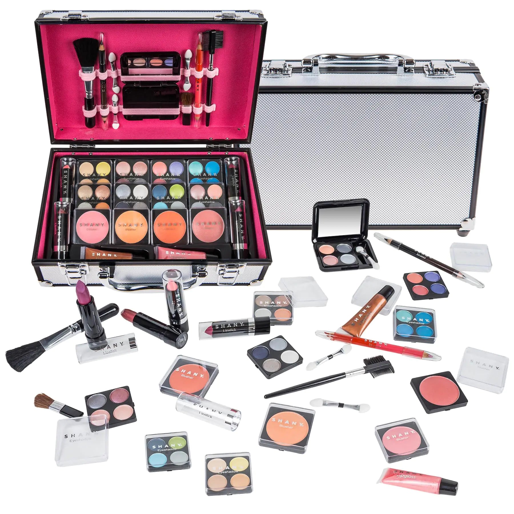 SHANY Carry-All Makeup Train Case with Pro Set