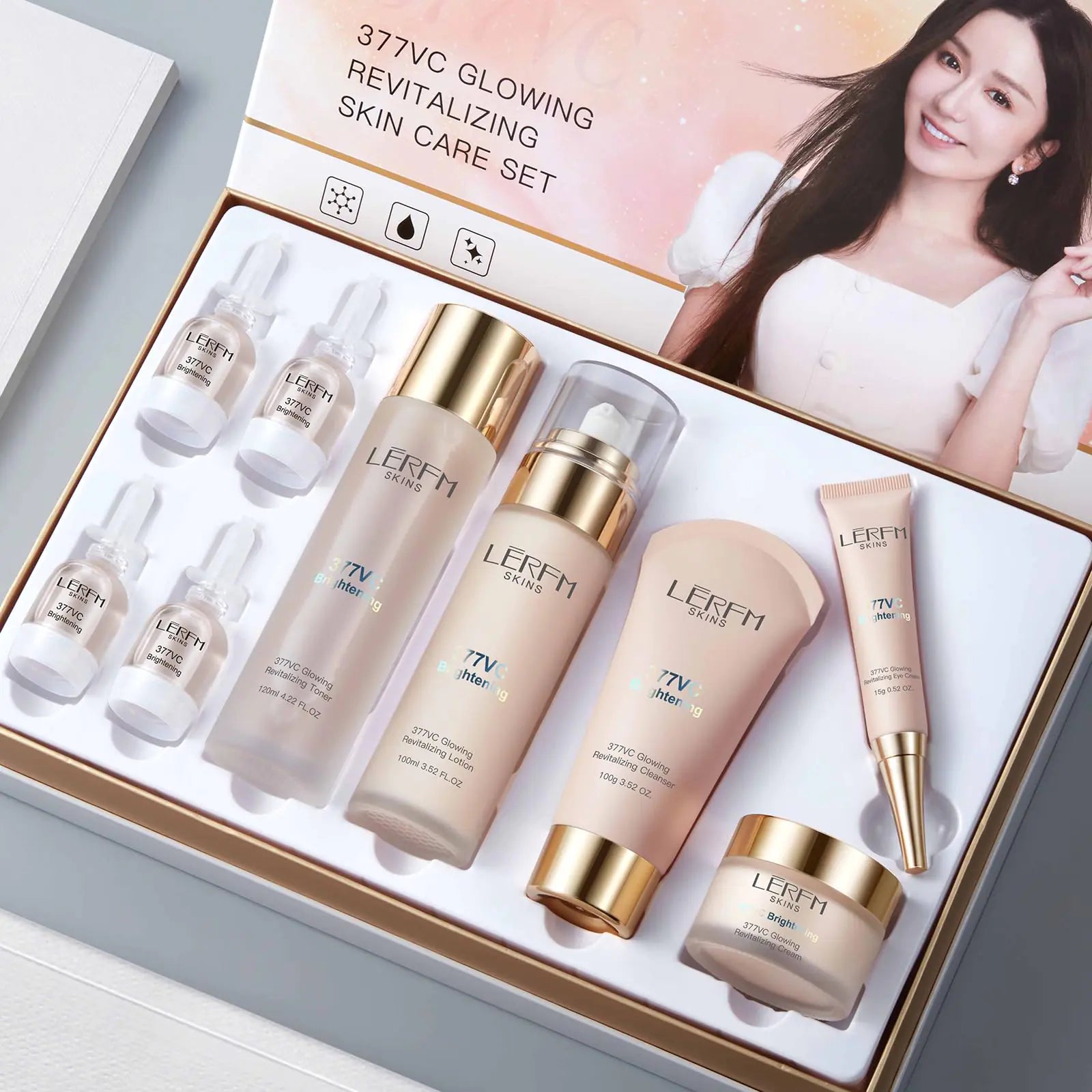 AESTHTANY LERFM 9-Piece Aloe Face Skincare Set