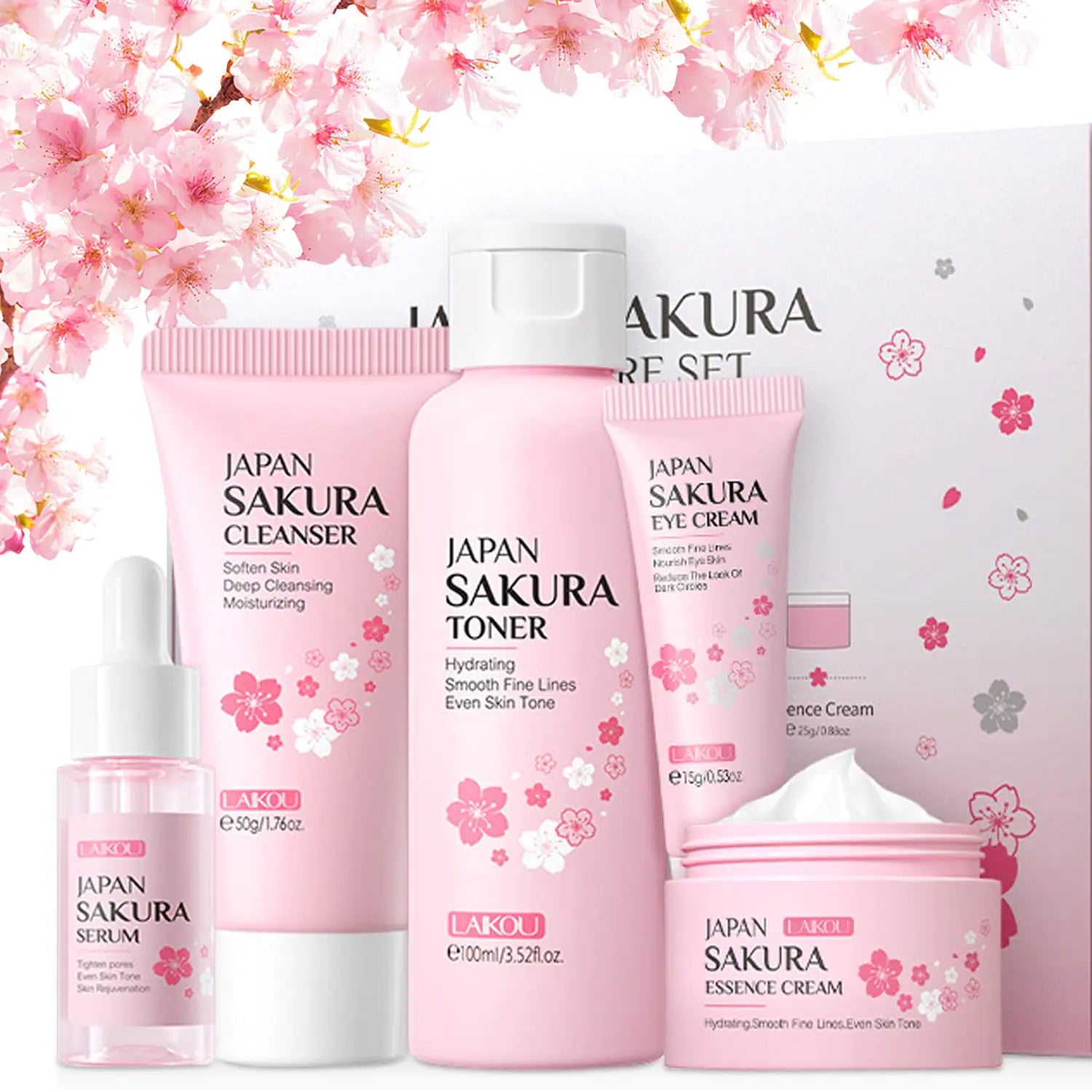 5-Piece Sakura Skin Care Set for Women