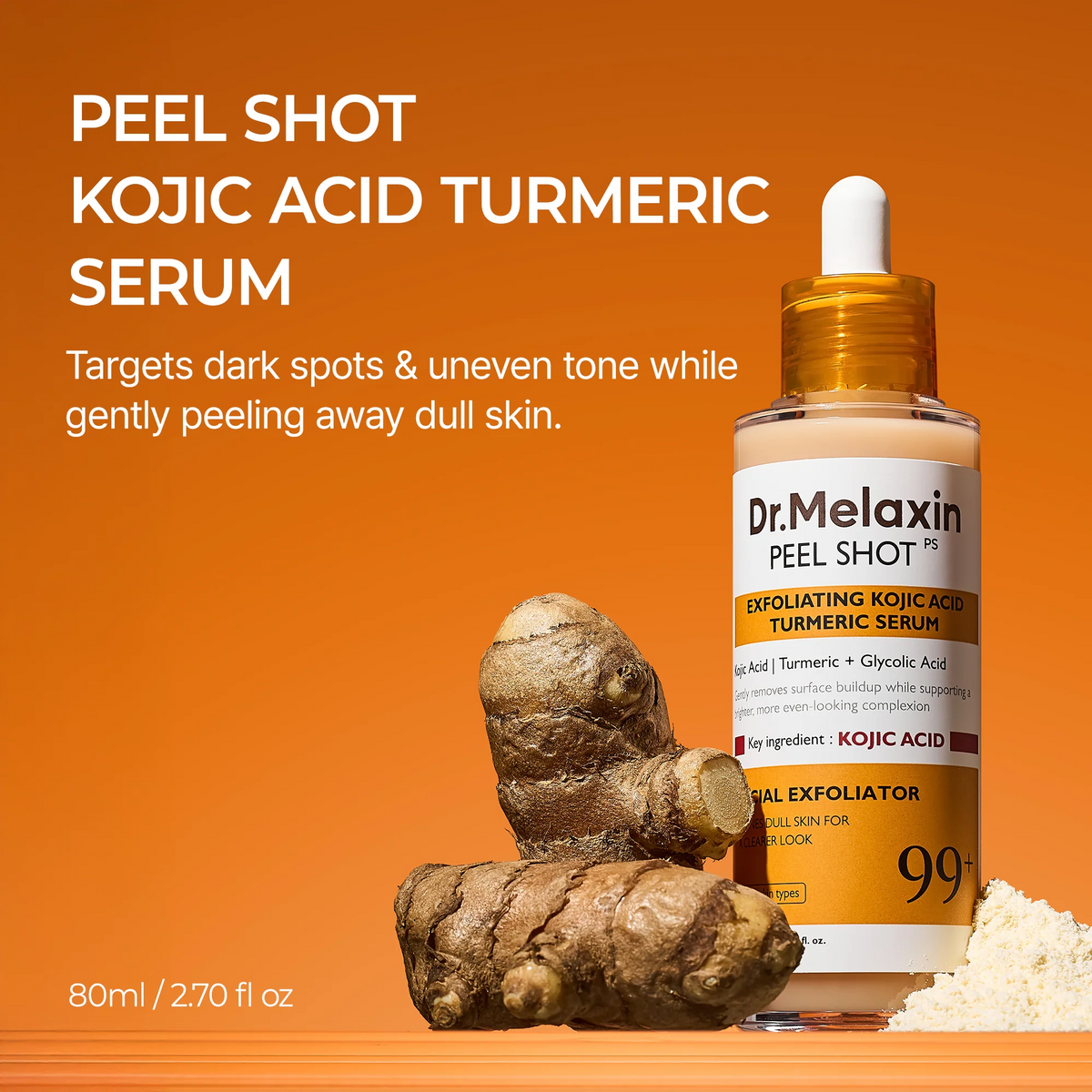 Dr Melaxin Peel shot Kojic Acid Turmeric Serum