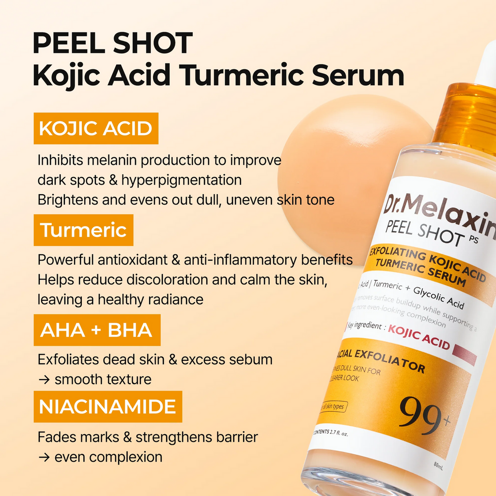 Dr Melaxin Peel shot Kojic Acid Turmeric Serum